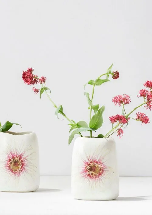 Angus & Celeste Pebble Vase Fairy Floss Gum Blossom