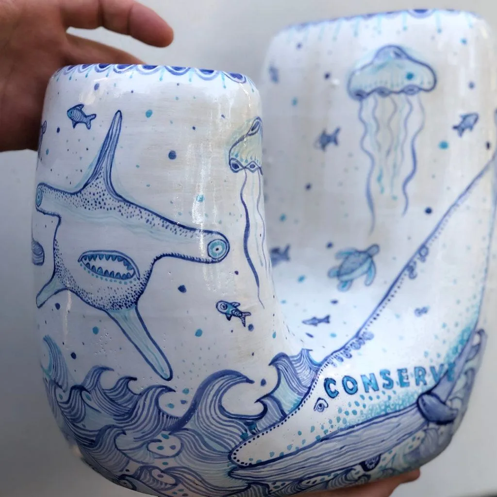 Angus & Celeste - Sea Shepherd x Angus & Celeste Collaboration Angus & Celeste x Sea Shepherd Vase