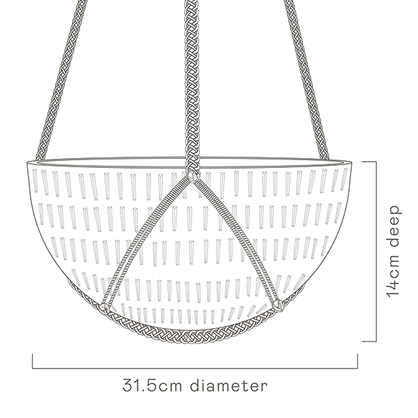 Macrame Hanging Planter specs image