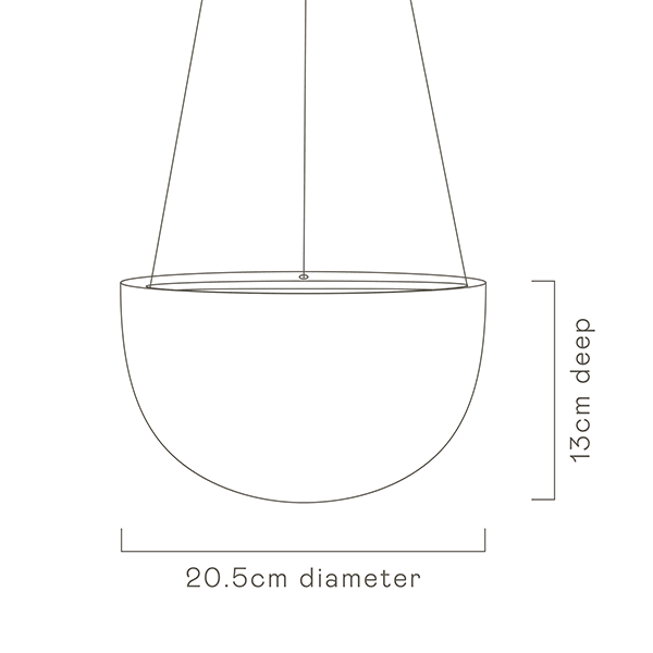 Decorative Hanging Planter specs image