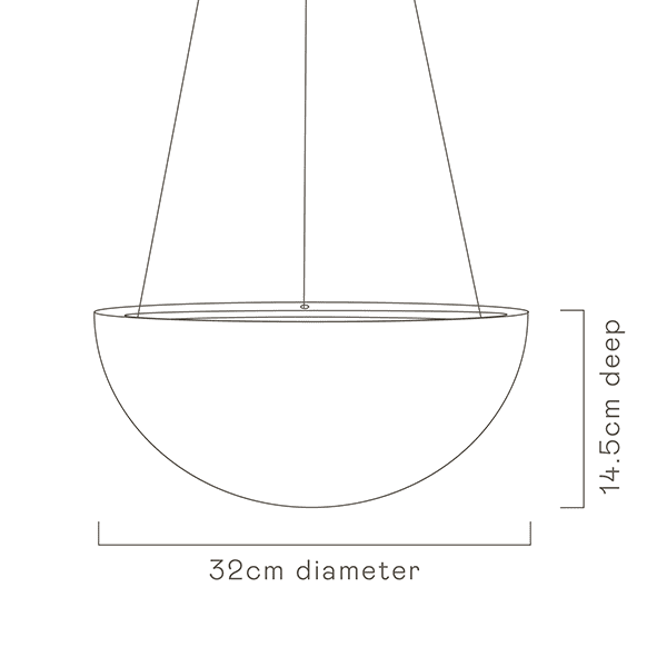 White Hanging Planter specs image