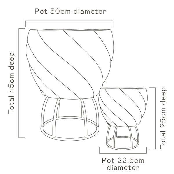 Spiral Plant Pot specs image