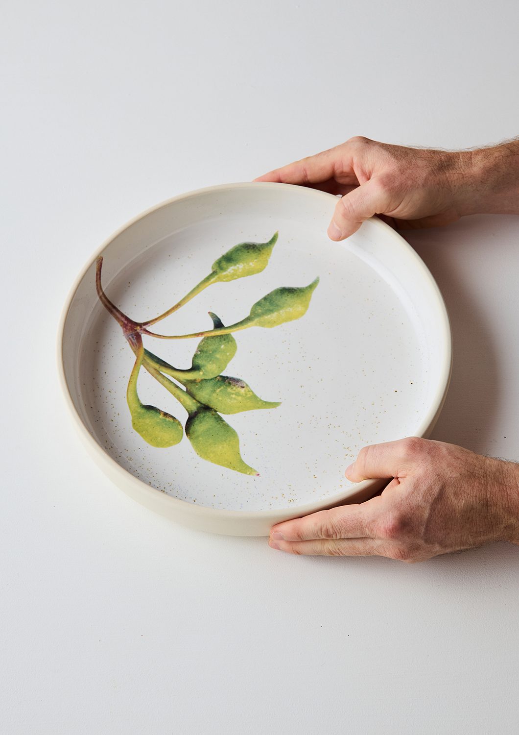 Australian Botanicals - Server Bowl, Green Eucalyptus Buds