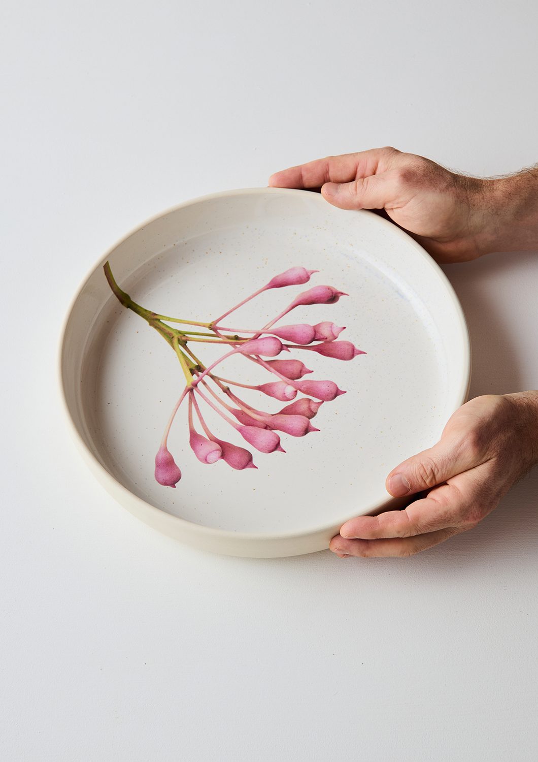 Australian Botanicals - Server Bowl, Pink Eucalyptus