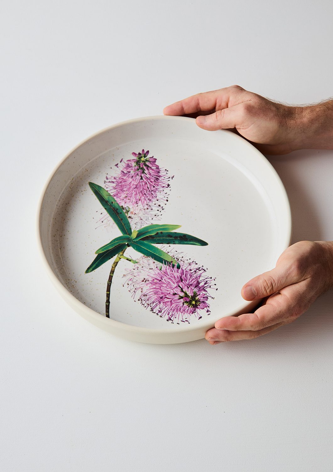 Australian Botanicals - Server Bowl, Purple Hebe