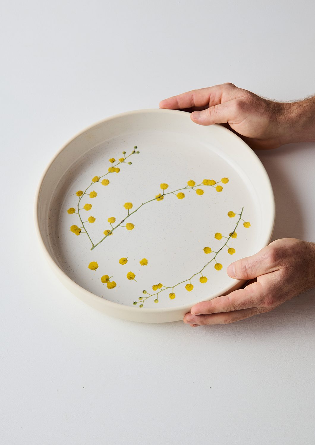 Australian Botanicals - Server Bowl, Wattle Sprigs
