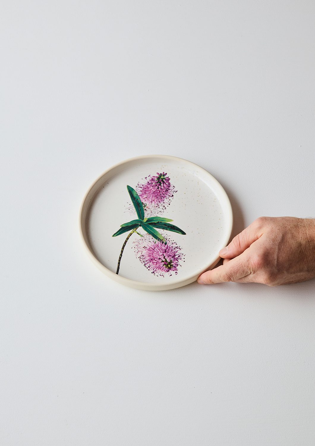 Australian Botanicals - Side Plate, Purple Hebe