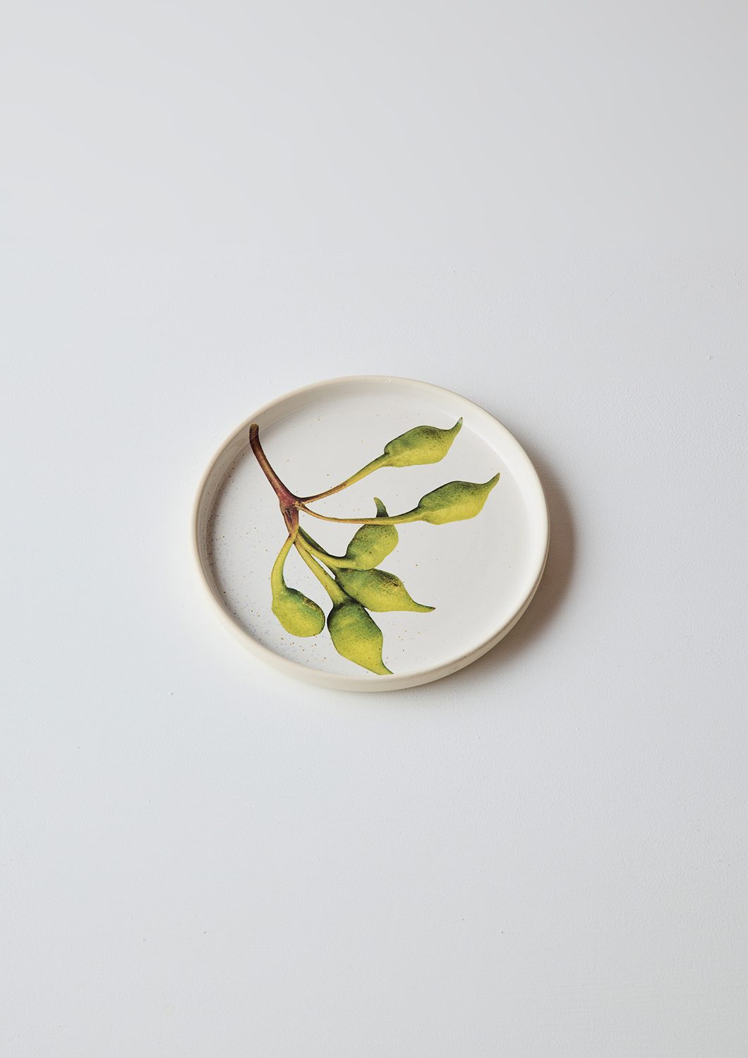 Australian Botanicals - Side Plate, Green Eucalyptus Buds